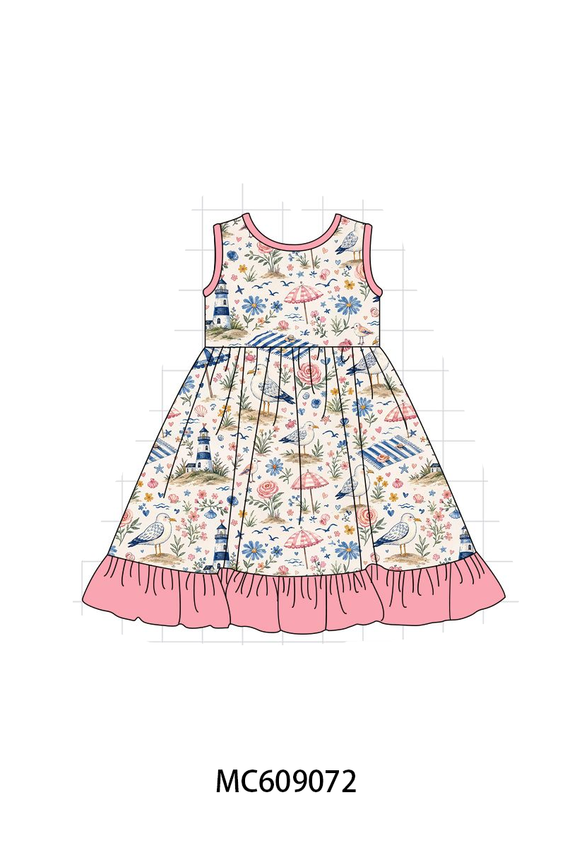 PO104 Pink bird floral bamboo collection - closing 9/14 - ETA February