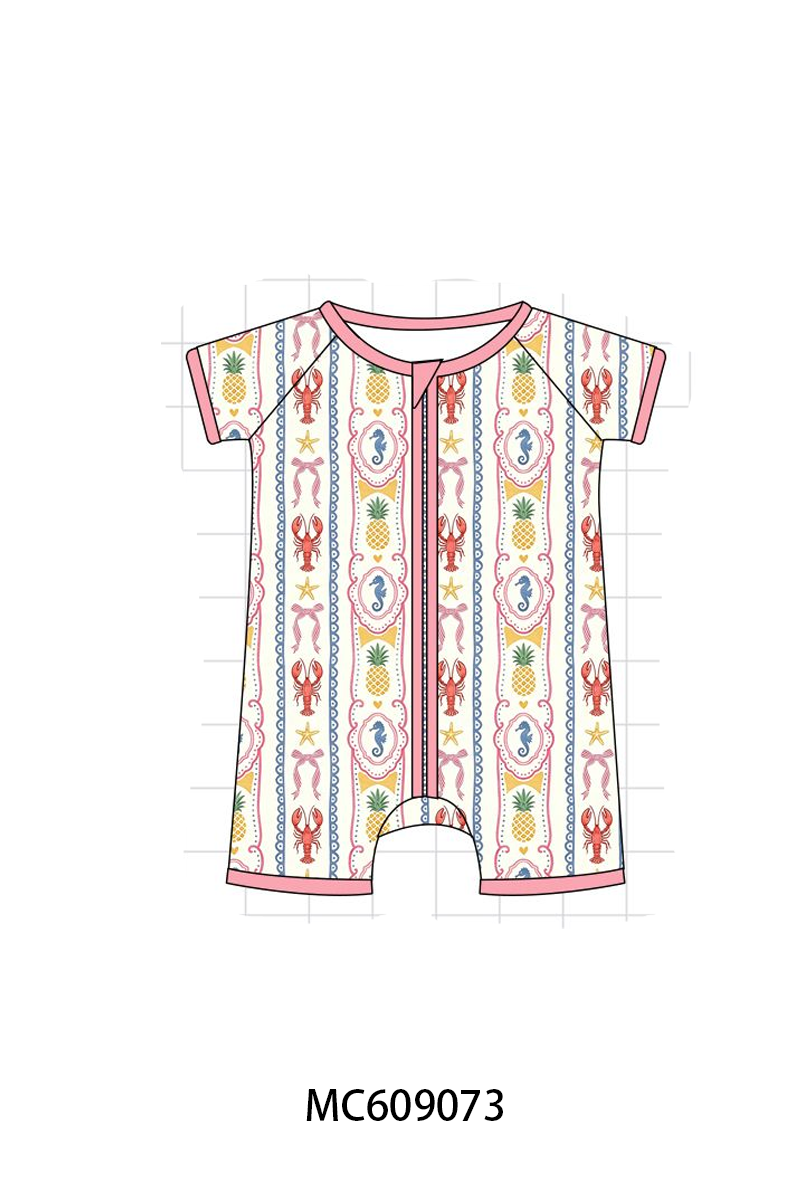 PO104 Pink lobster bow bamboo collection - closing 9/14 - ETA February