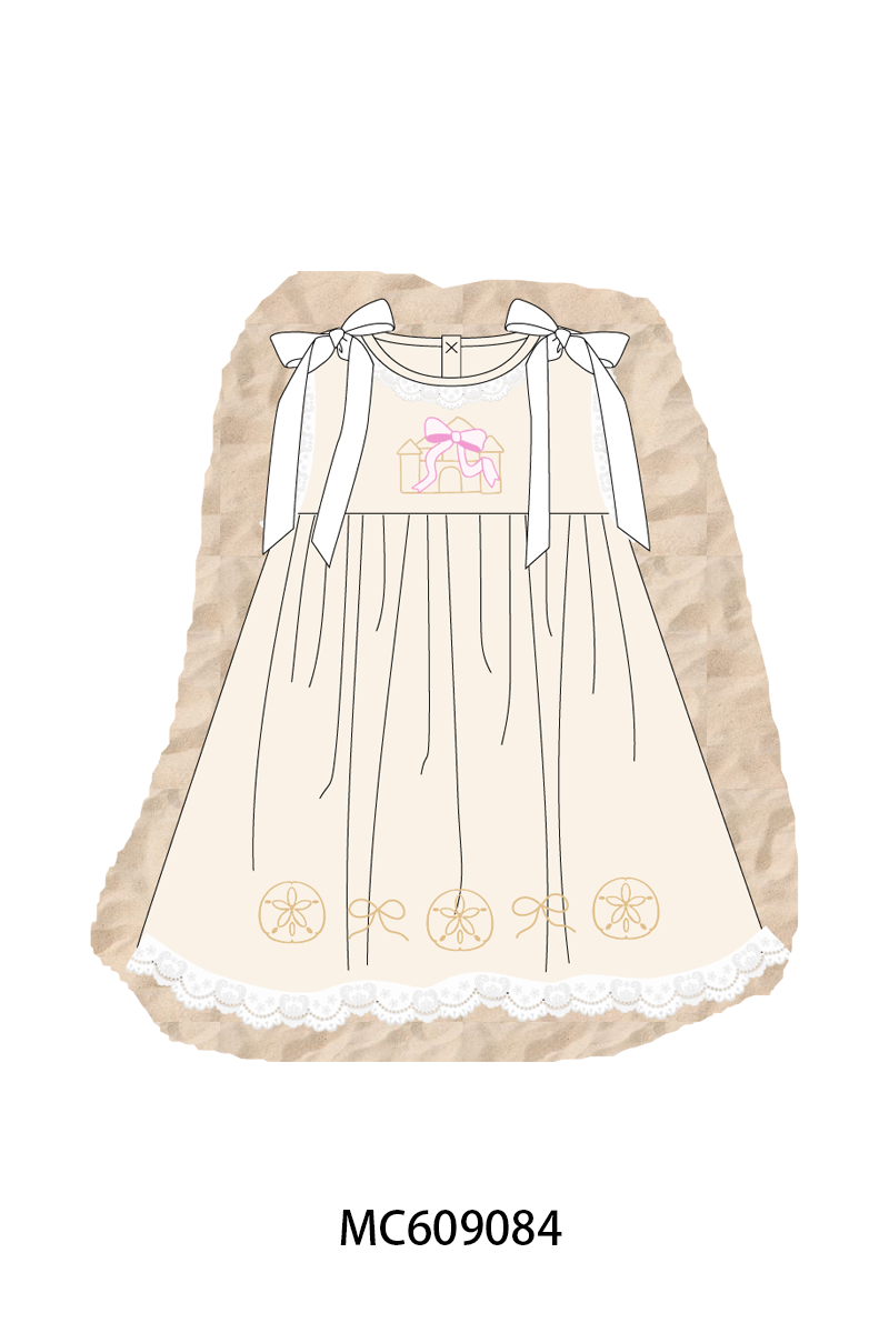 PO104 Beige sand castle embroidery collection - closing 9/14 - ETA February