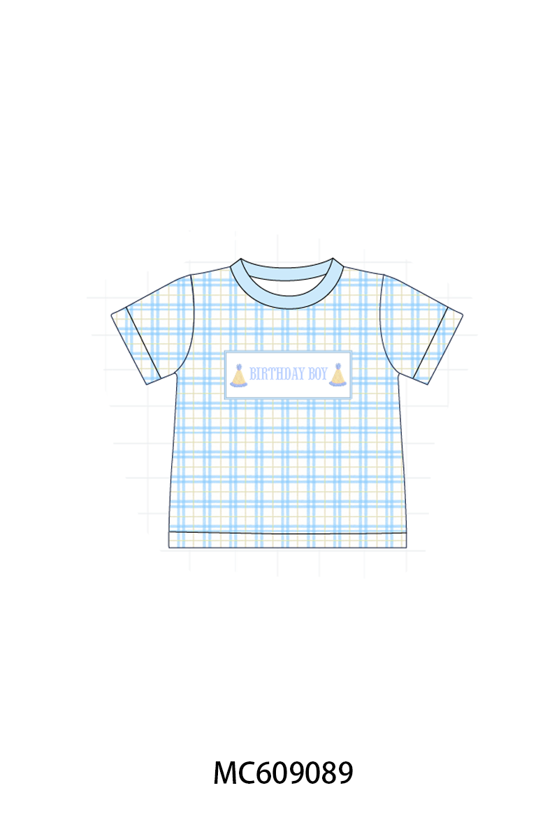 PO104 Pink&blue birthday girl smocked floral collection - closing 9/14 - ETA February