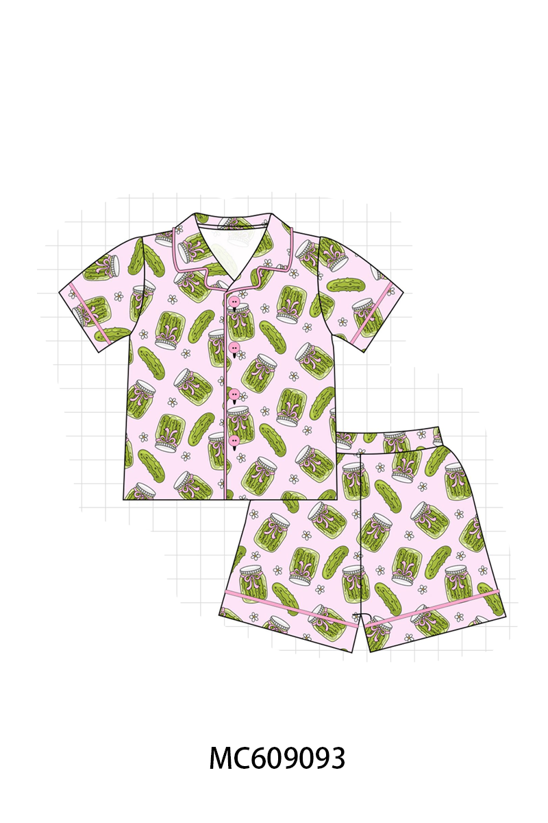 PO104 Pink pickles print bamboo collection - closing 9/14 - ETA February