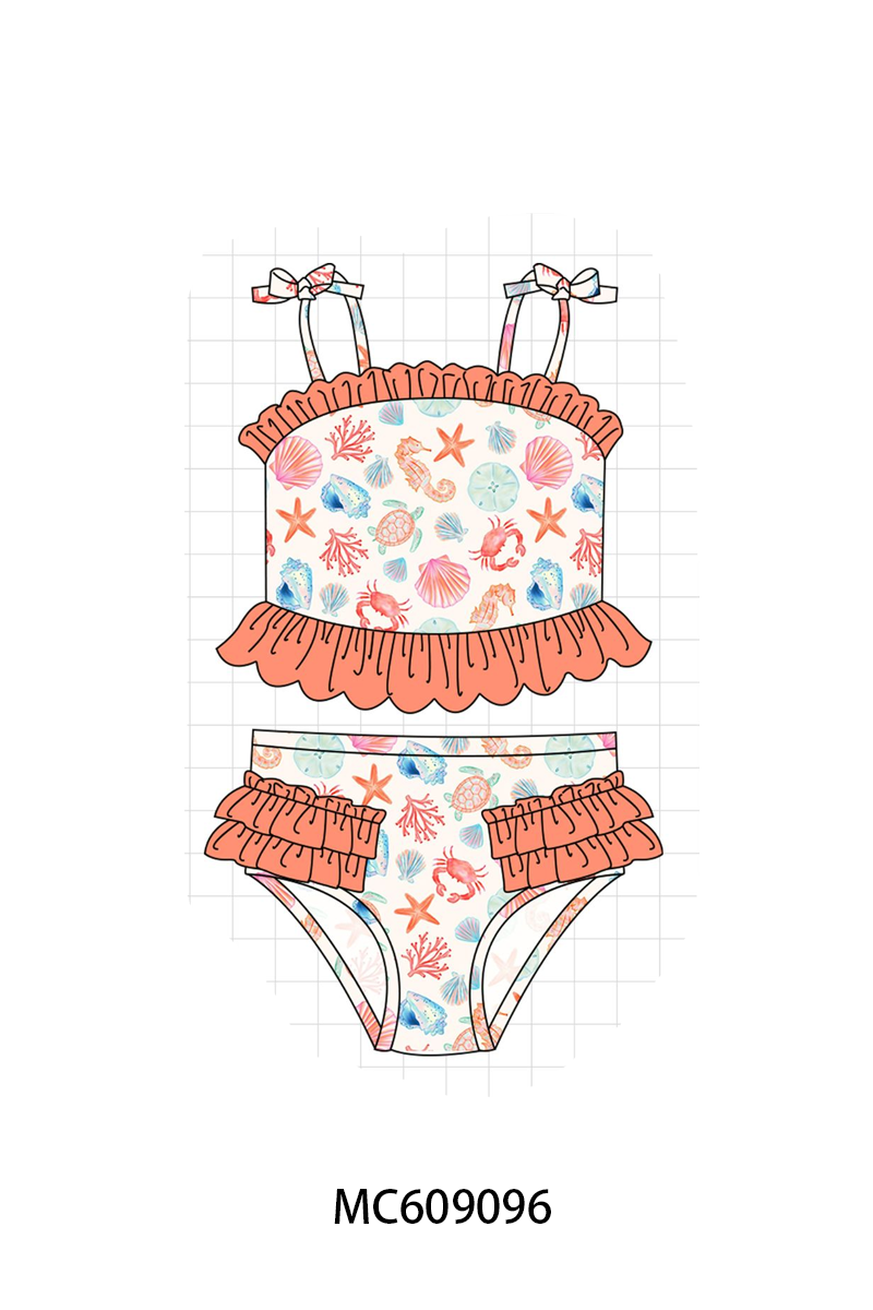 PO104 Coral&mint marine creatrue swimsuit collection - closing 9/14 - ETA February