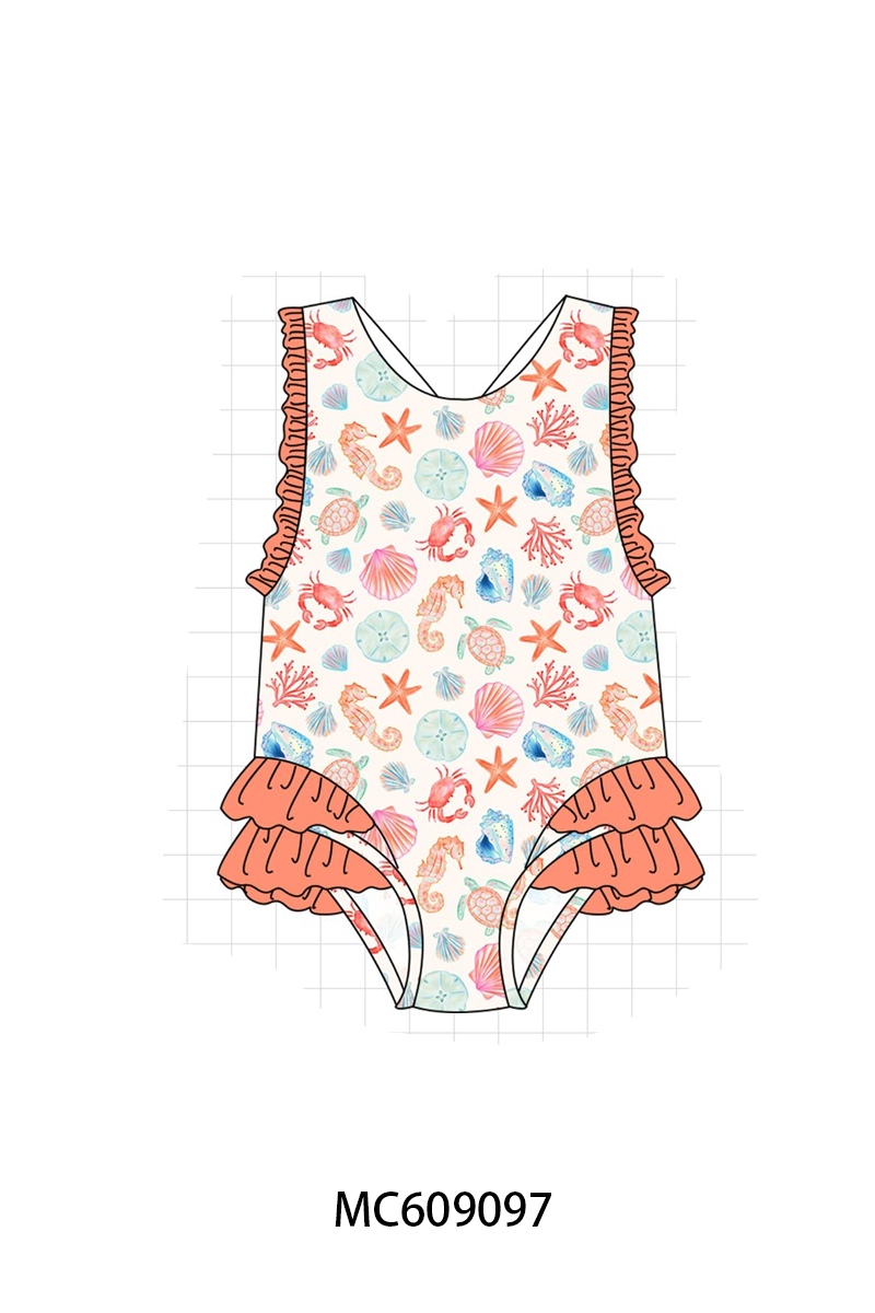 PO104 Coral&mint marine creatrue swimsuit collection - closing 9/14 - ETA February