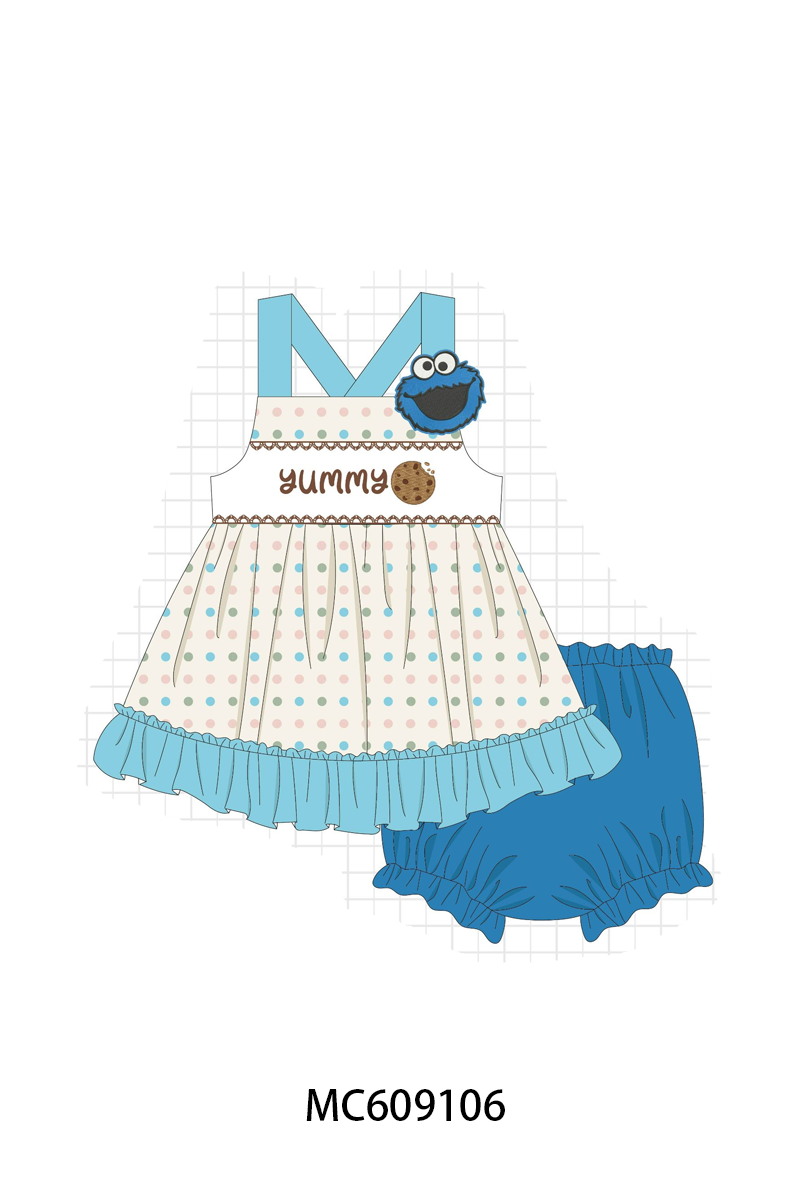 PO104 Blue yummy cookie embroidery collection - closing 9/14 - ETA February