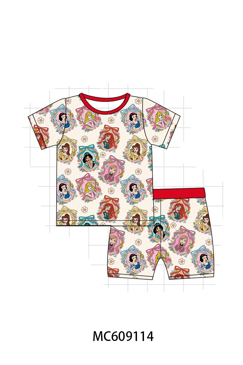 PO104 Red princess print bamboo collection - closing 9/14 - ETA February