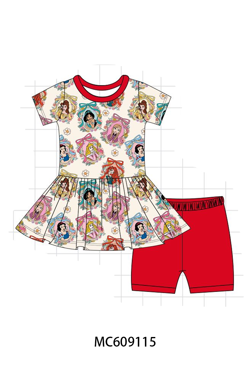 PO104 Red princess print bamboo collection - closing 9/14 - ETA February