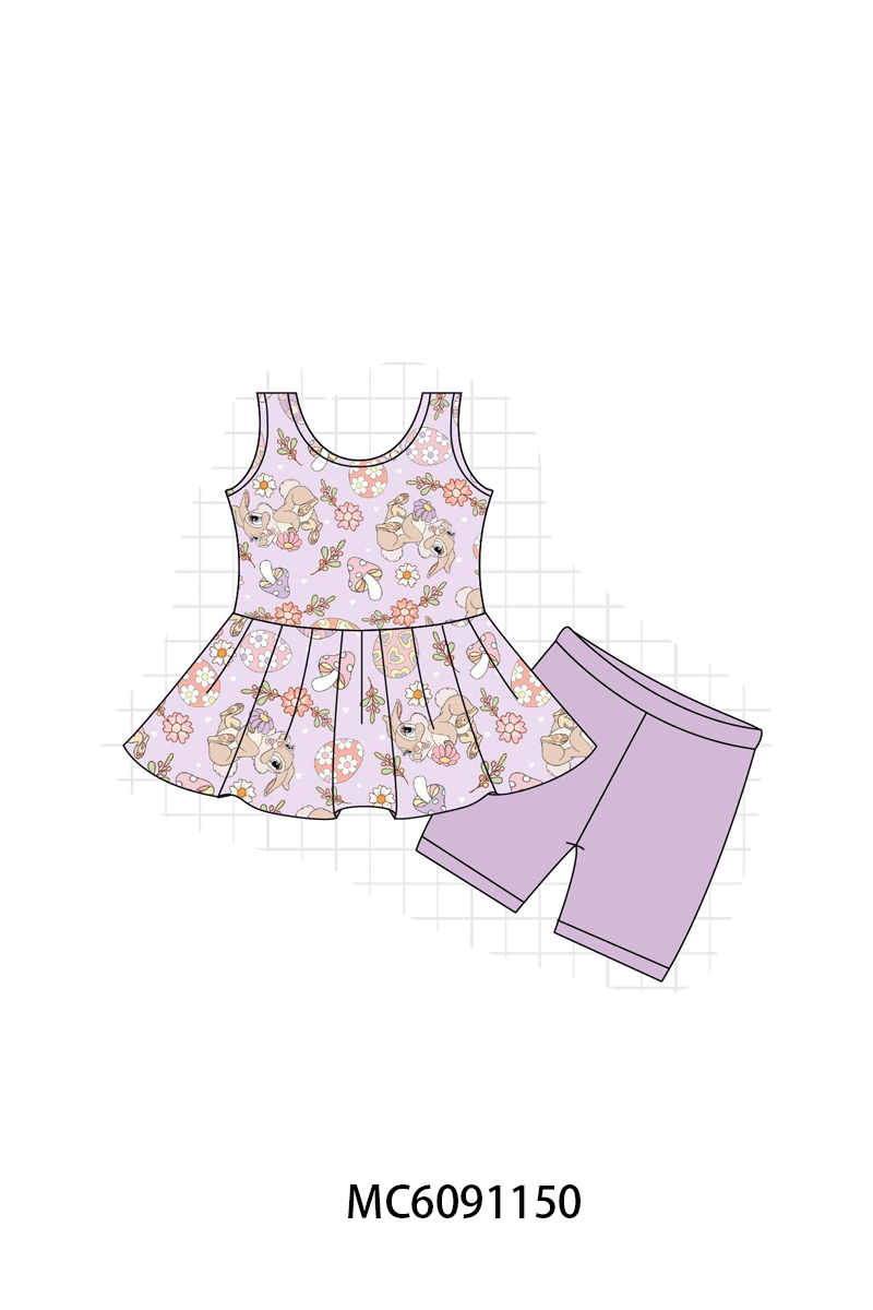 PO105 Lavender floral bunny bamboo collection - closing 9/28 - ETA late February