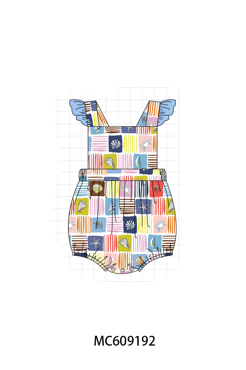 PO104 Blue summer shell print collection  - closing 9/14 - ETA February