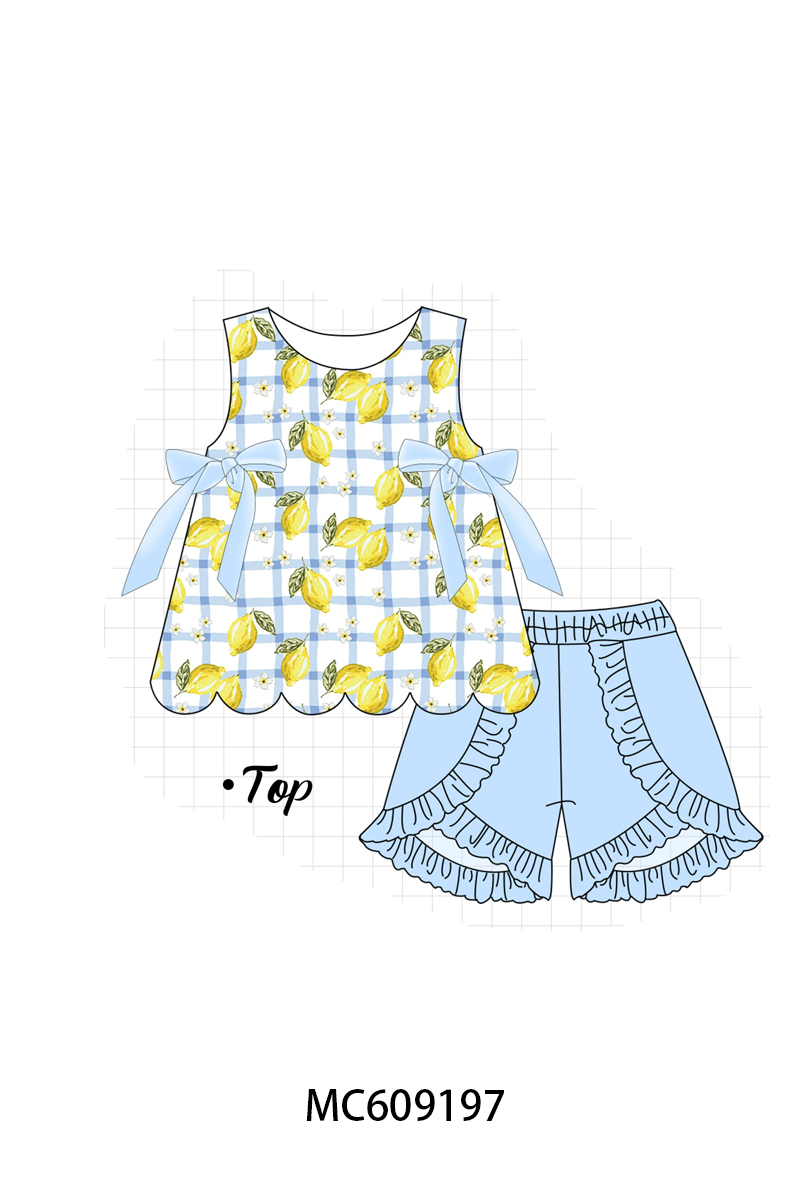 PO104 Blue lemon ruffle collection  - closing 9/14 - ETA February