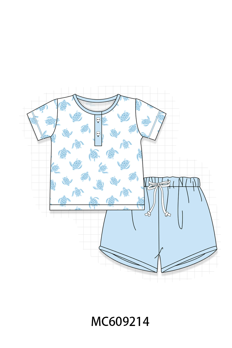 PO104 Blue sea turtle print collection  - closing 9/14 - ETA February