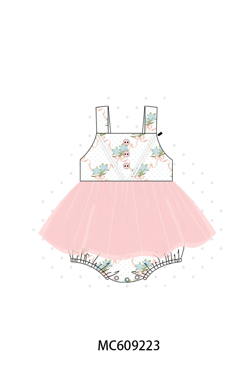 PO104 Pink bow hydrangea lace gingham collection  - closing 9/14 - ETA February