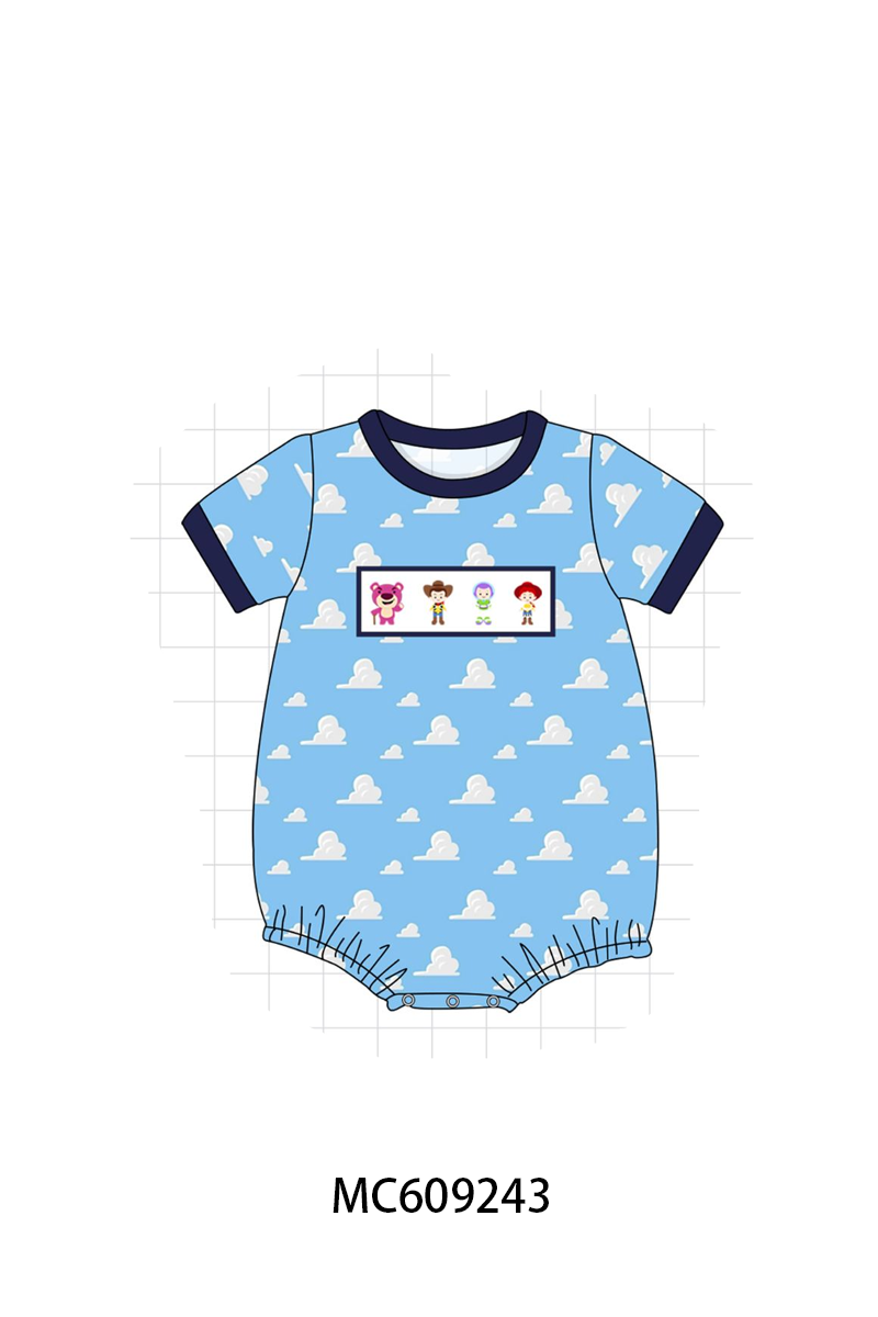 PO104 Blue toy story embroidery ruffle collection  - closing 9/14 - ETA February