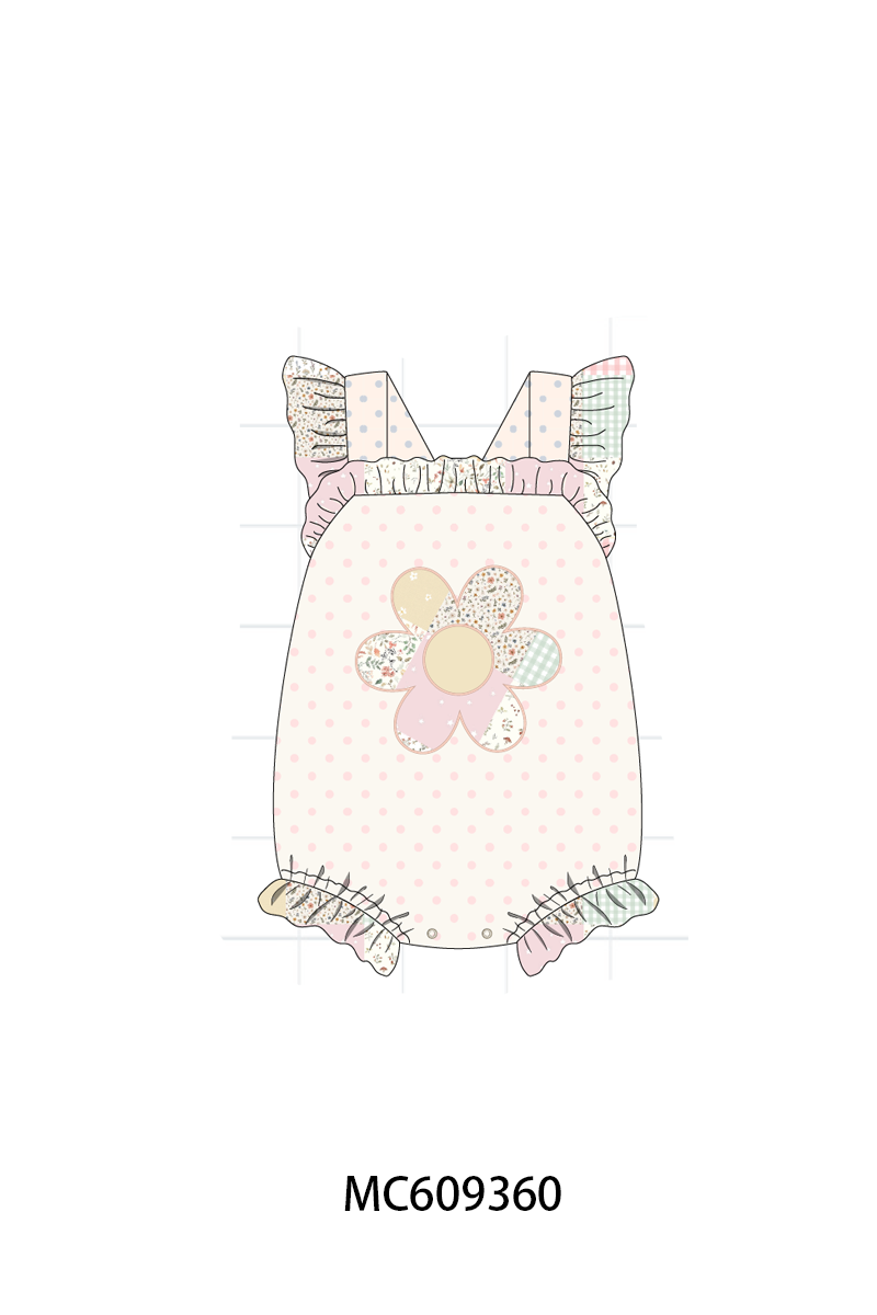 PO104 Pink floral patchwork ruffle collection 2 - closing 9/14 - ETA February