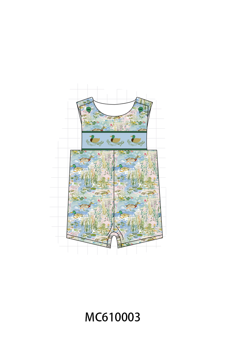 PO108 Blue floral mallard embroidery collection - closing 10/26 - ETA march