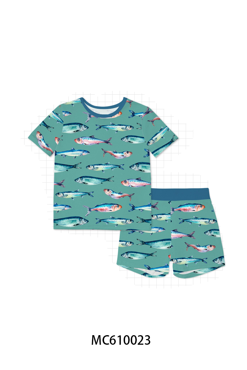 PO108 Teal fish bamboo collection - closing 10/26 - ETA march