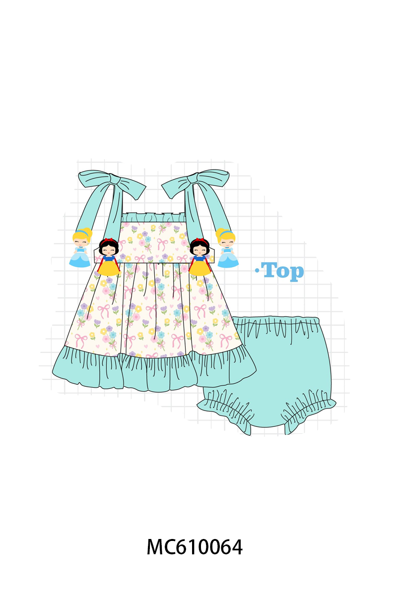 PO108 Blue princess applique floral collection - closing 10/26 - ETA march