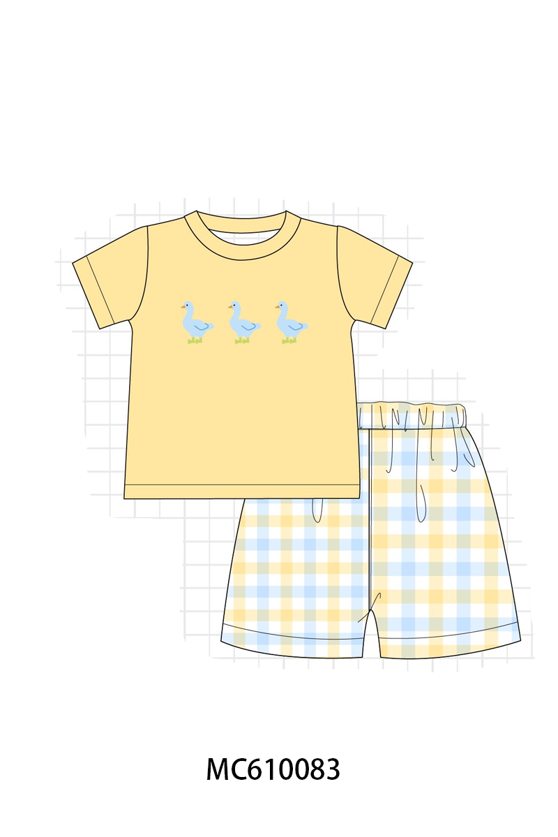 PO108 Blue&mustard goose embroidery collection - closing 10/26 - ETA march