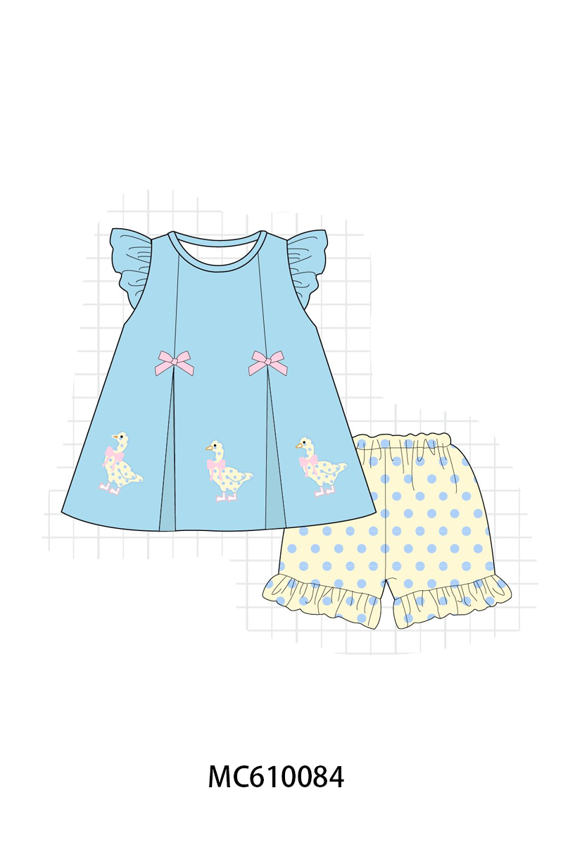 PO108 Blue&mustard goose embroidery collection - closing 10/26 - ETA march