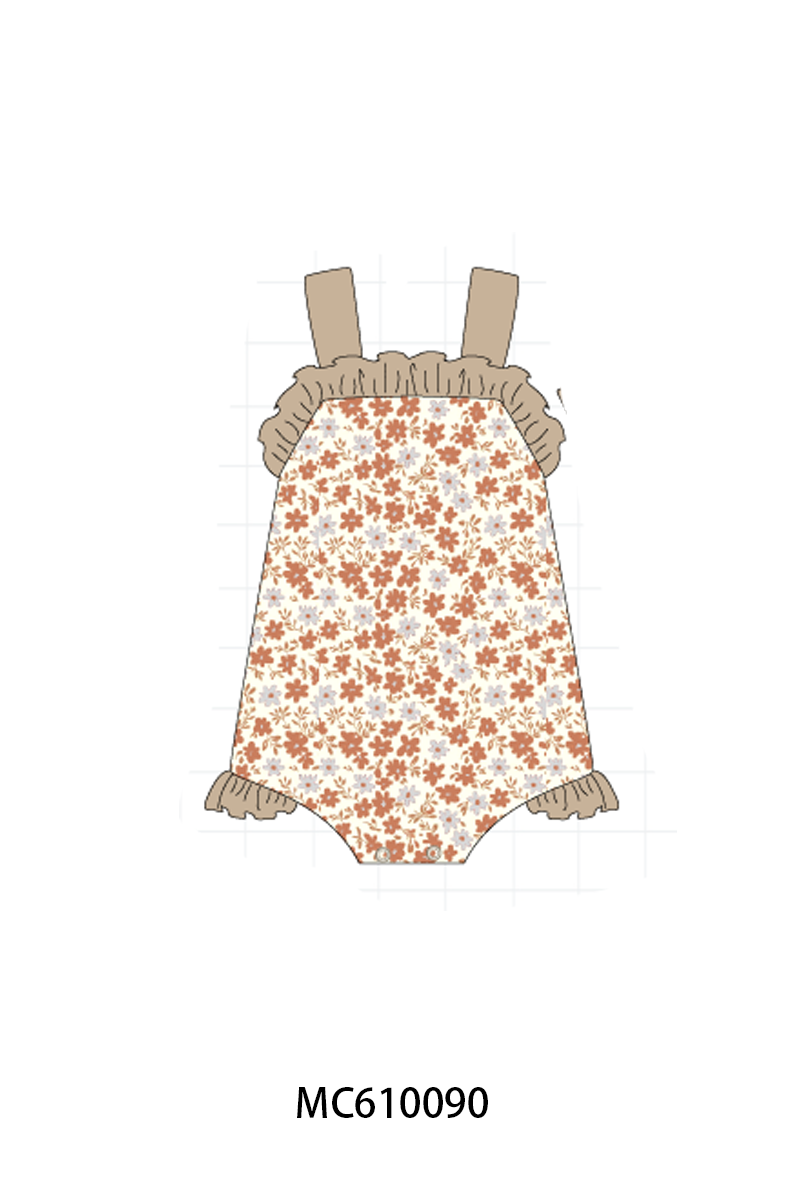 PO108 Brown floral ruffle collection - closing 10/26 - ETA march