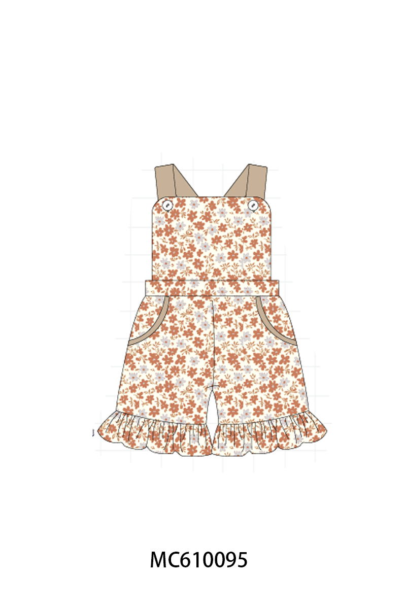 PO108 Brown floral ruffle collection - closing 10/26 - ETA march