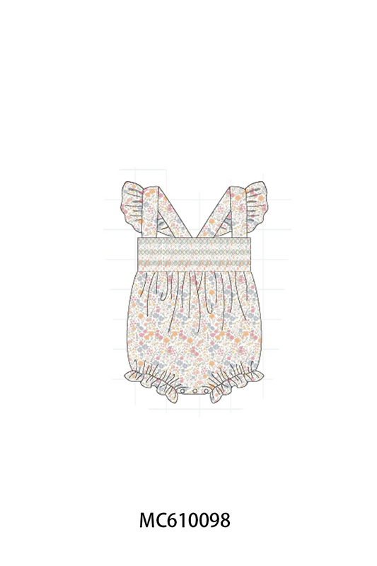 PO108 Sage floral smocked collection - closing 10/26 - ETA march