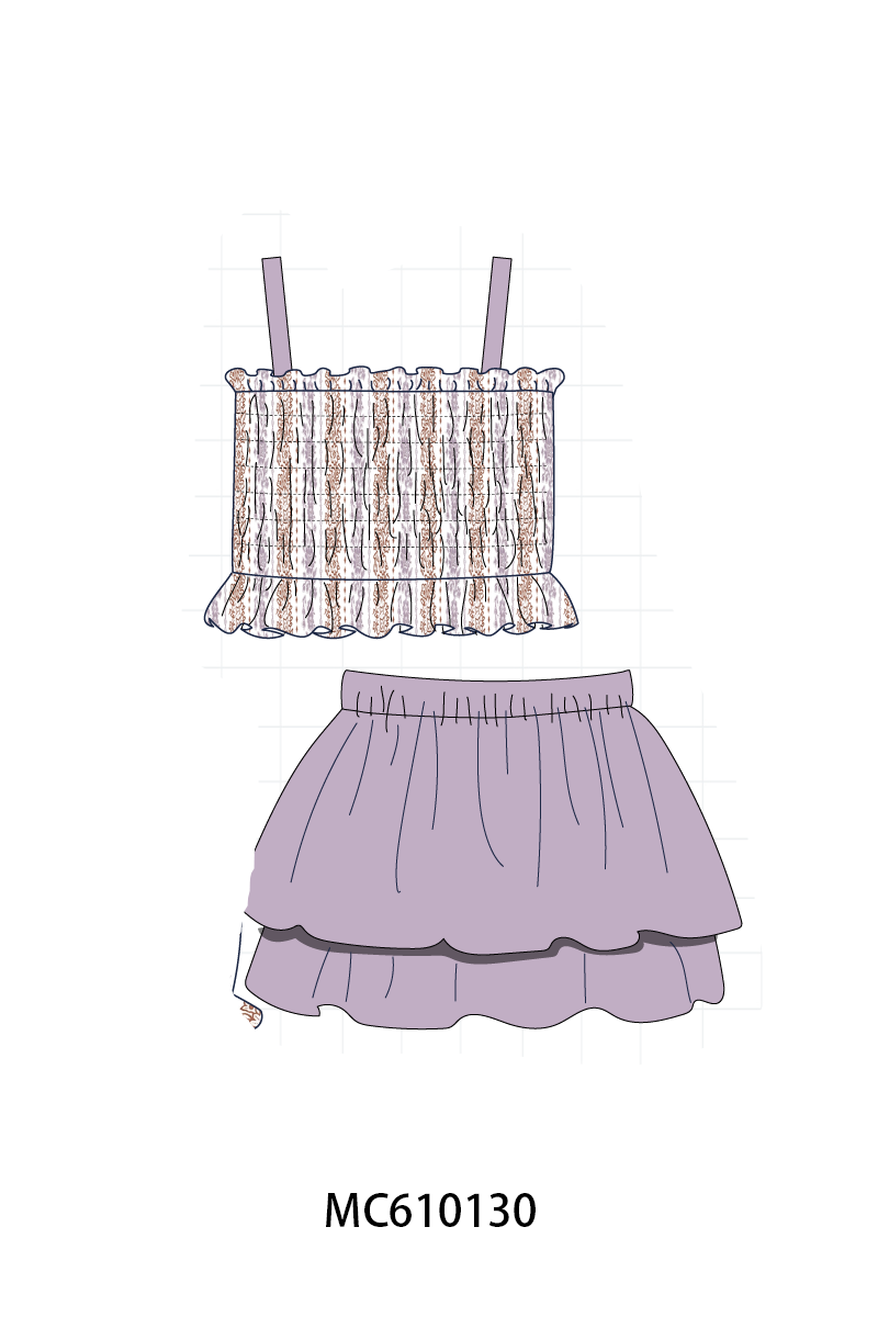 PO108 Purple floral print ruffle collection - closing 10/26 - ETA march