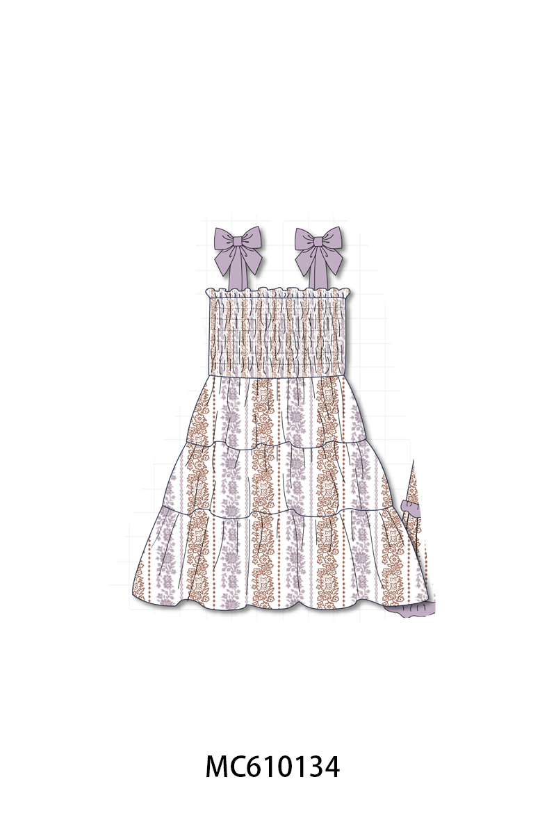 PO108 Purple floral print ruffle collection - closing 10/26 - ETA march