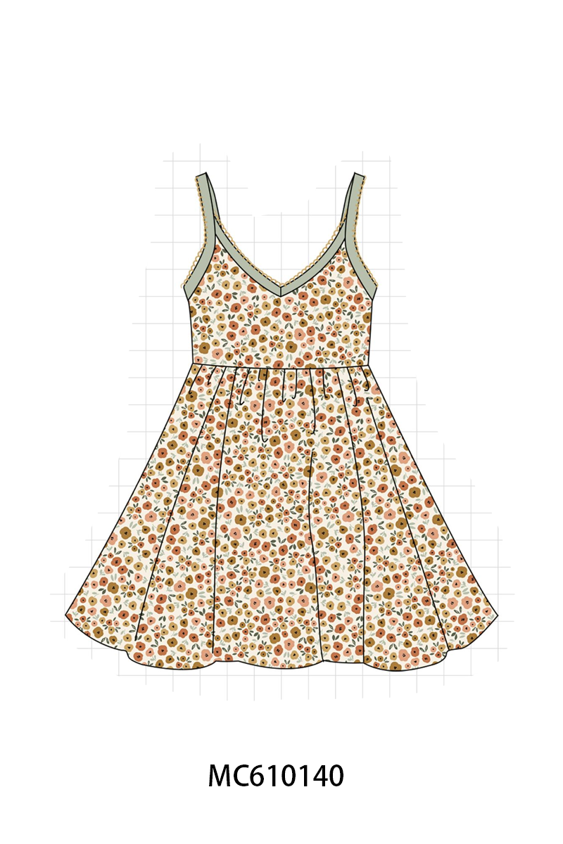 PO108 Floral print scalloped dress collection - closing 10/26 - ETA march