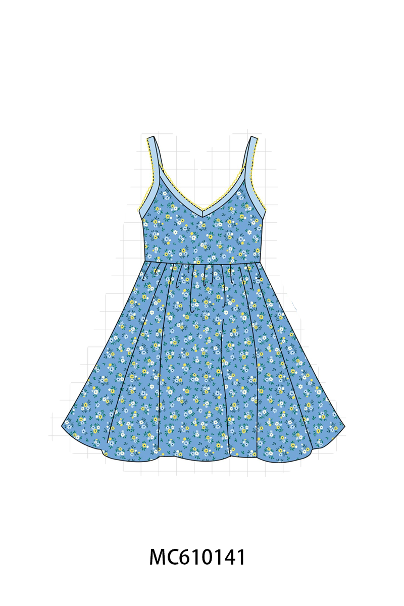 PO108 Floral print scalloped dress collection - closing 10/26 - ETA march