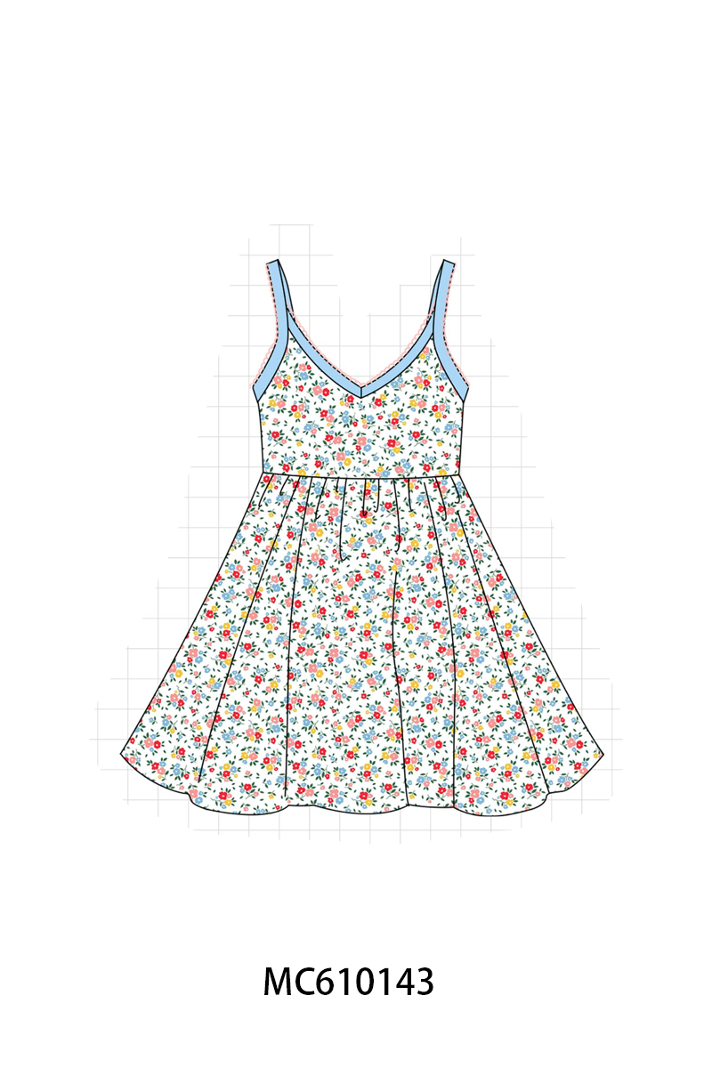 PO108 Floral print scalloped dress collection - closing 10/26 - ETA march