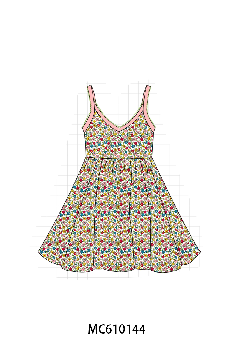 PO108 Floral print scalloped dress collection - closing 10/26 - ETA march