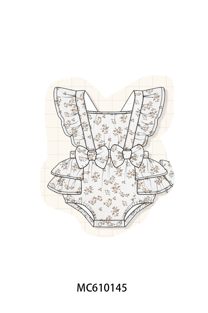 PO108 White floral ruffle bow collection - closing 10/26 - ETA march