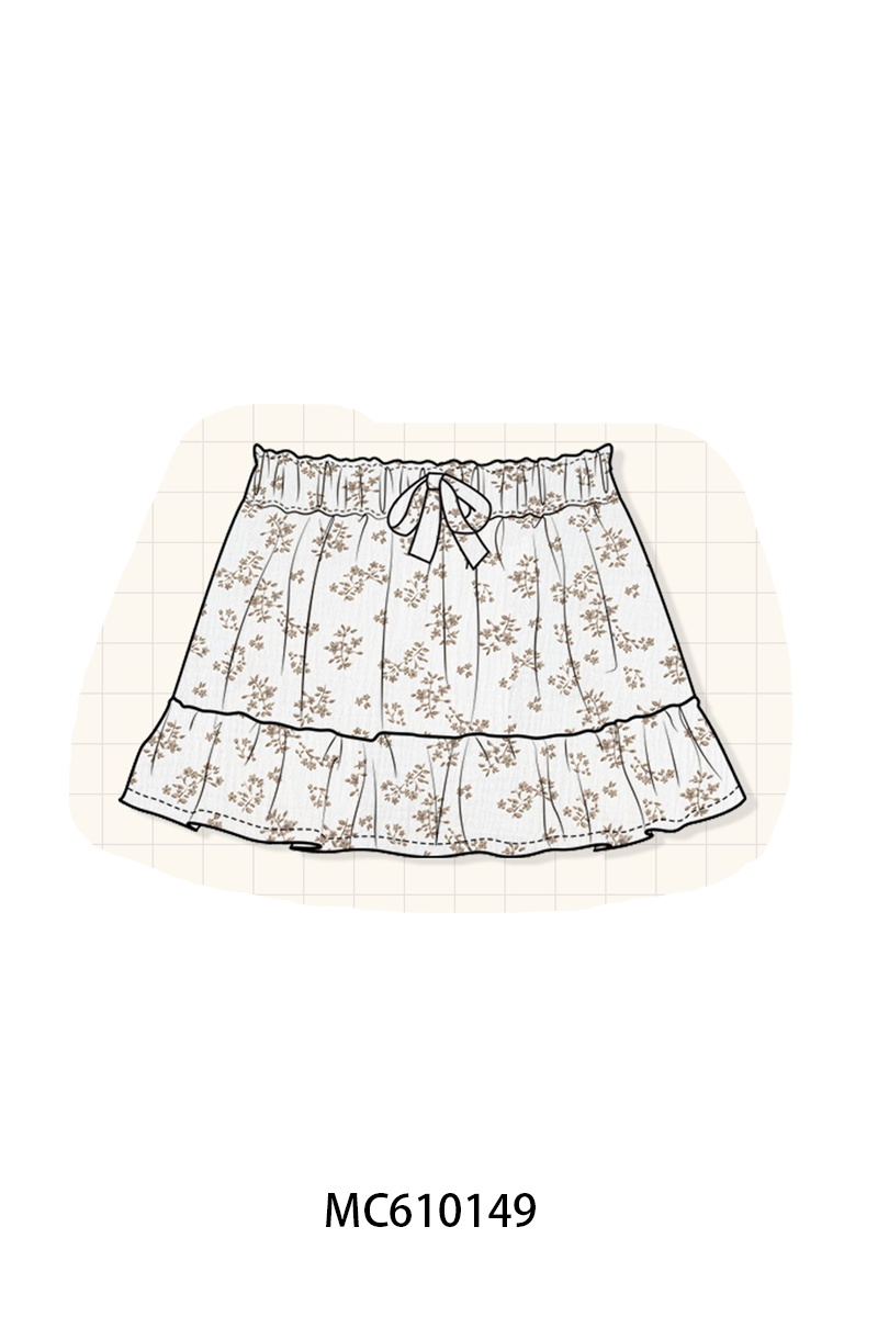PO108 White floral ruffle bow collection - closing 10/26 - ETA march