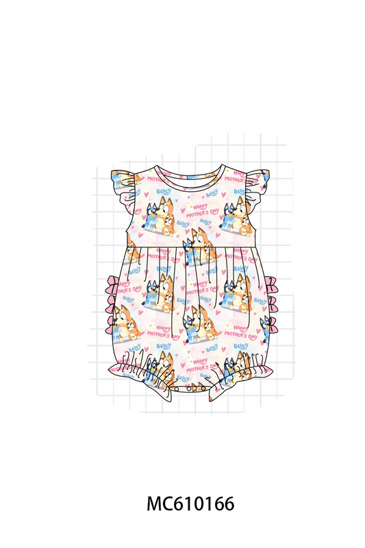 PO108 Pink bluey print bamboo collection - closing 10/26 - ETA march
