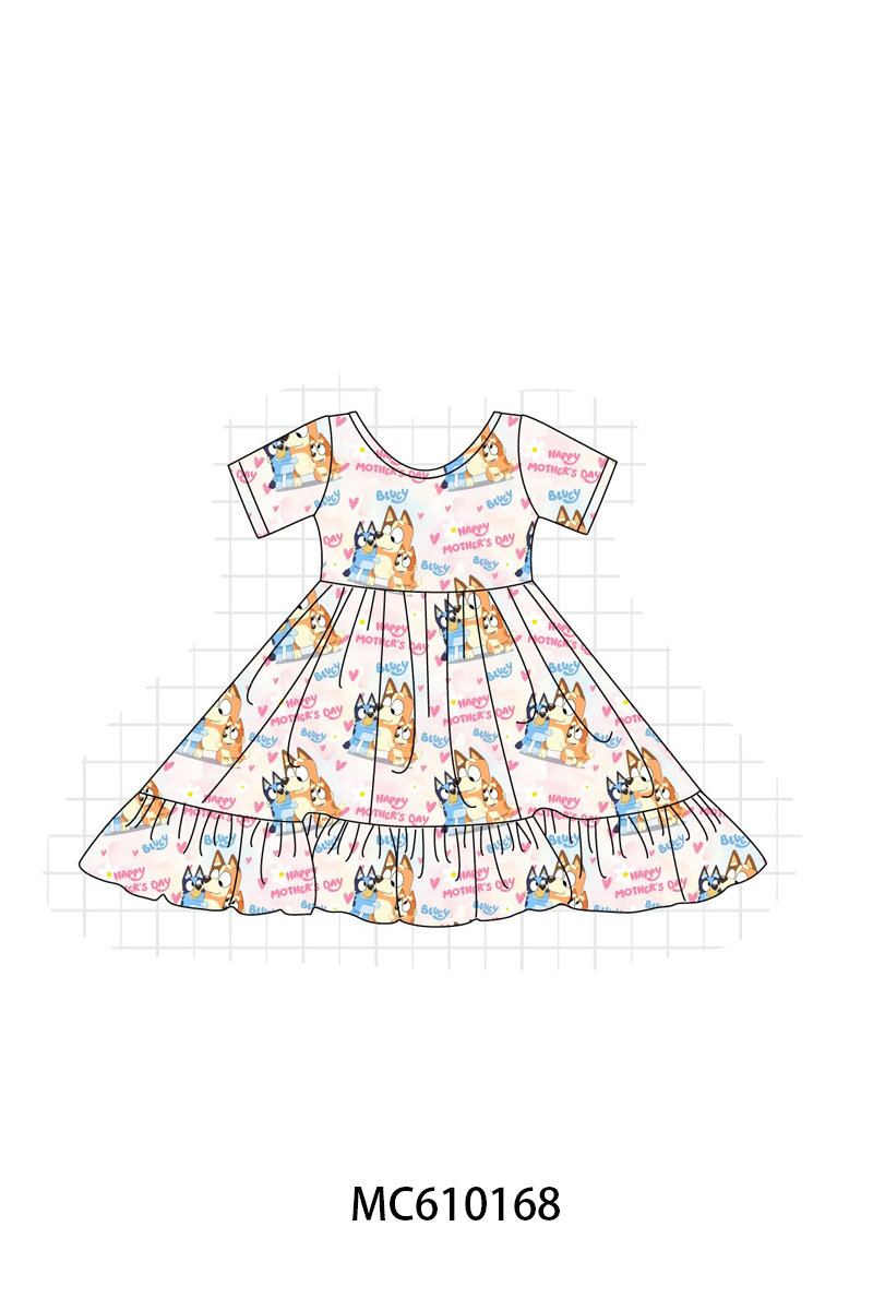 PO108 Pink bluey print bamboo collection - closing 10/26 - ETA march