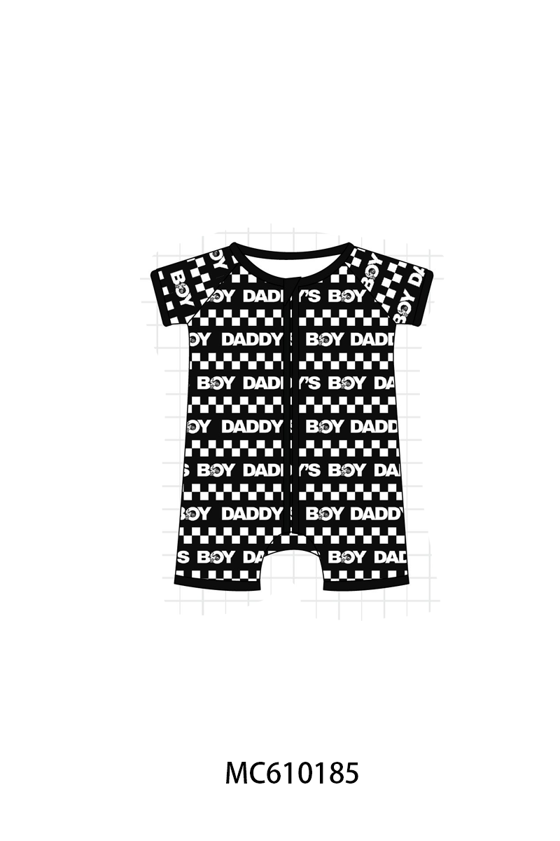 PO108 Black happy father's day checkered bamboo collection - closing 10/26 - ETA march