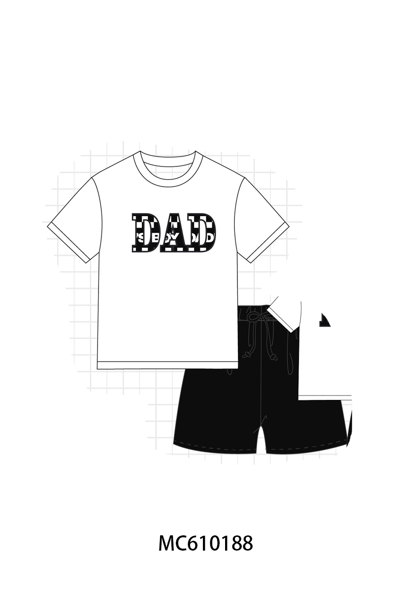 PO108 Black happy father's day checkered bamboo collection - closing 10/26 - ETA march