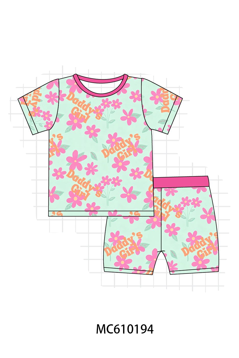PO108 Magenta floral Daddy's Girl bamboo collection - closing 10/26 - ETA march