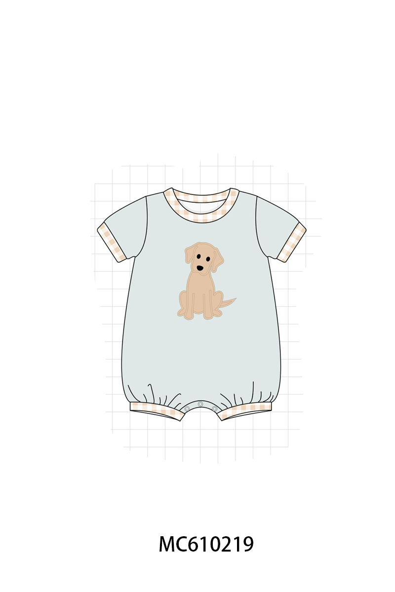 PO108 Pink puppy applique ruffle collection - closing 10/26 - ETA march