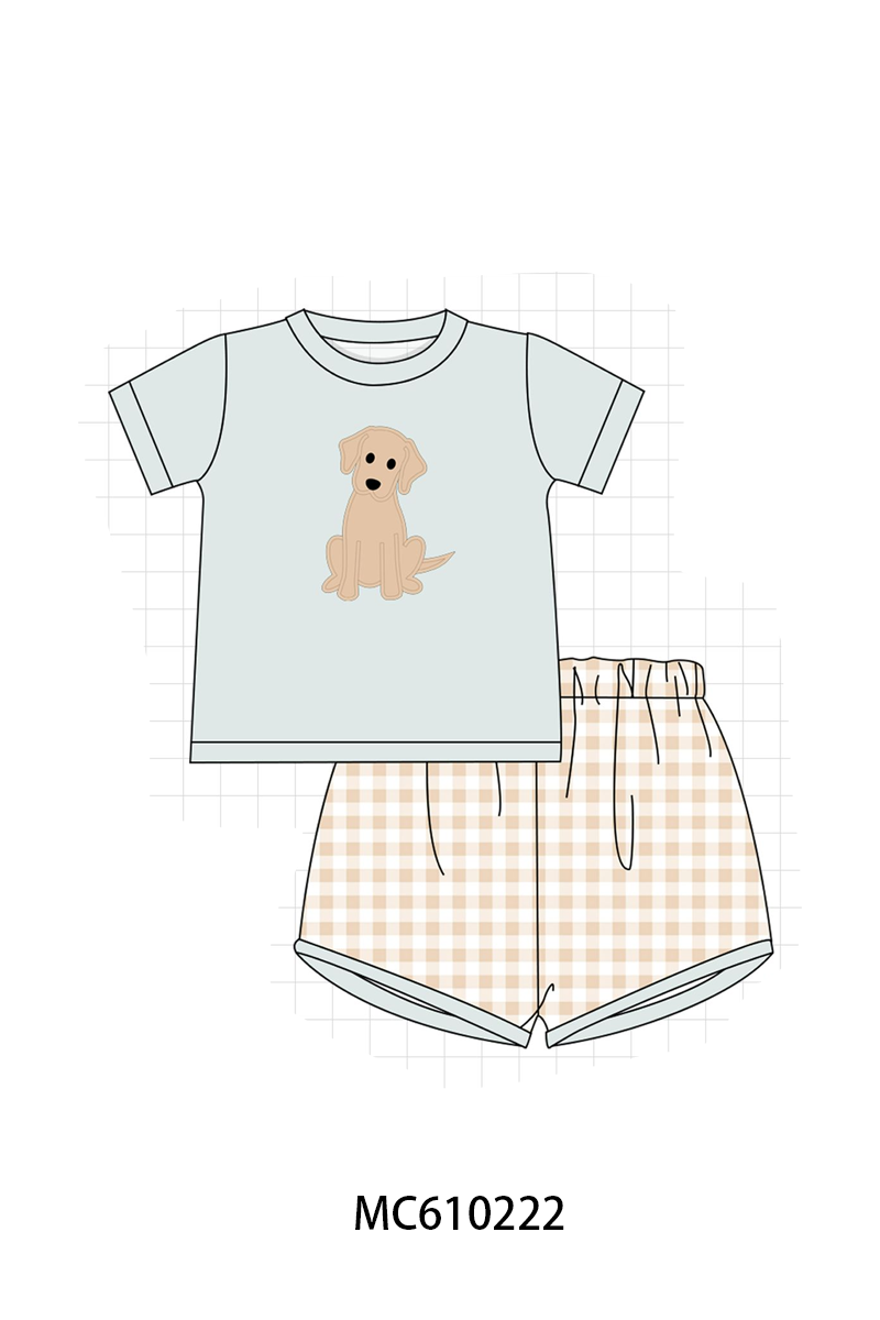 PO108 Pink puppy applique ruffle collection - closing 10/26 - ETA march