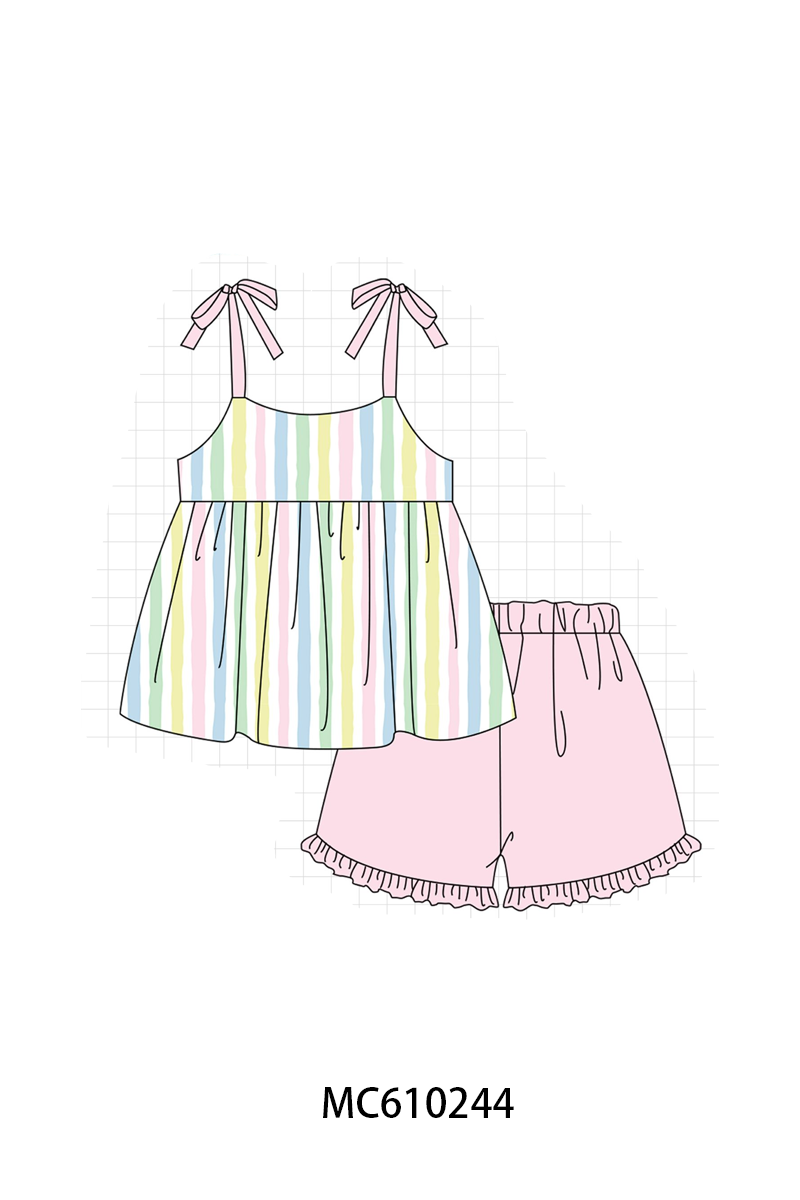 PO108 Multicolored stripe ruffle collection - closing 10/26 - ETA march