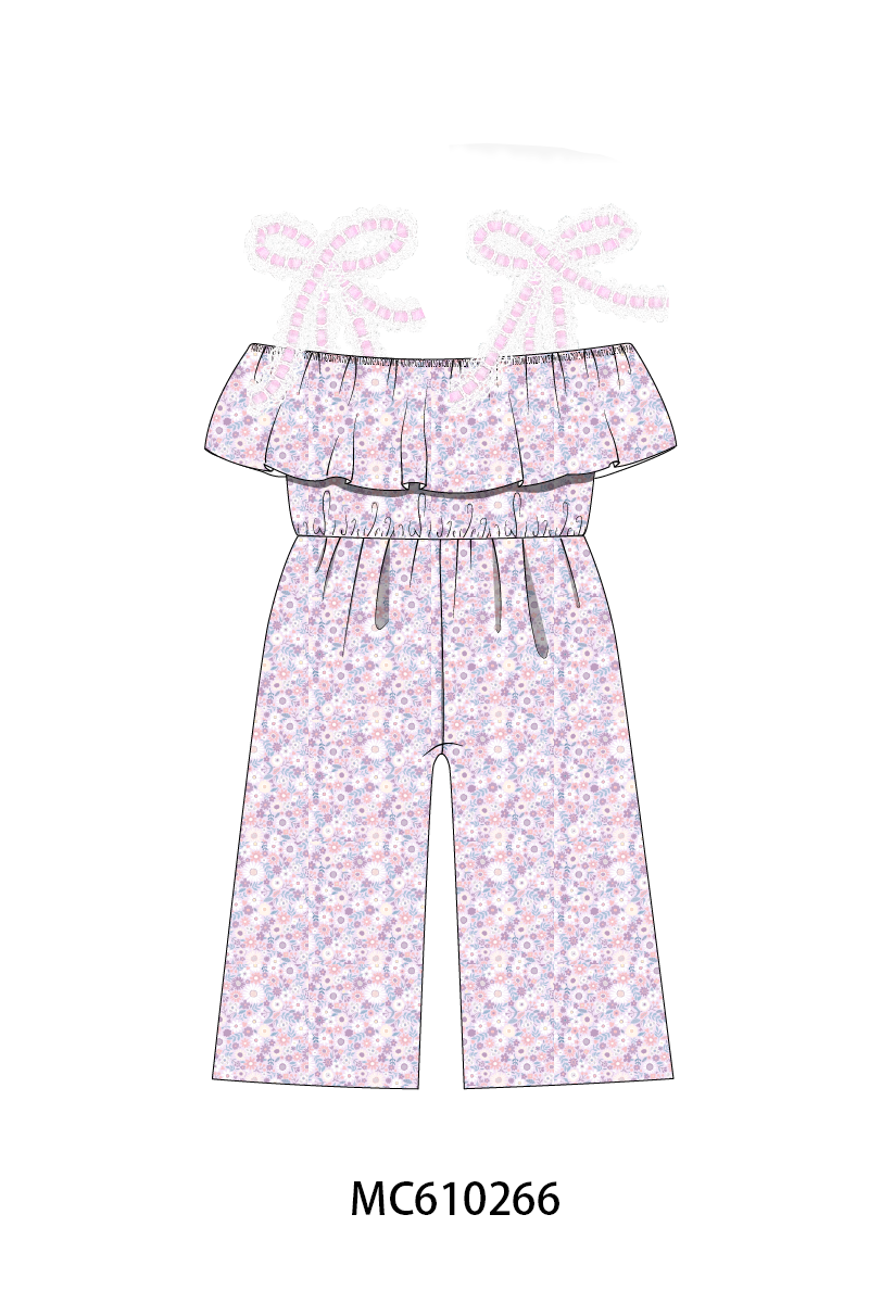 PO108 Pink floral bow smocked lace collection - closing 10/26 - ETA march