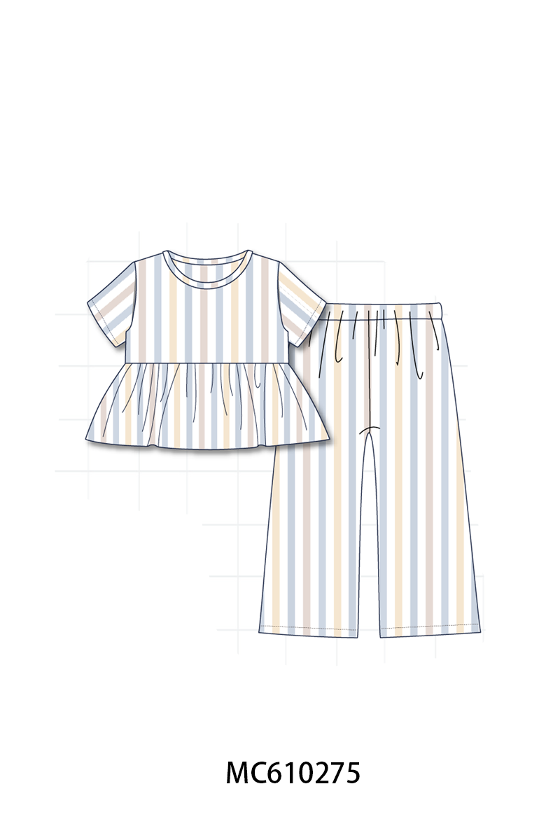 PO108 Blue stripe ruffle collection 2 - closing 10/26 - ETA march
