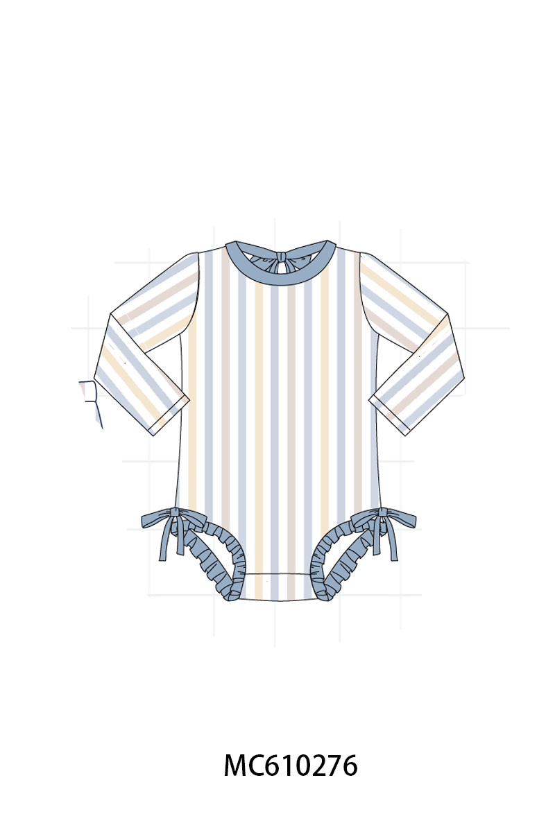 PO108 Blue stripe ruffle collection 2 - closing 10/26 - ETA march