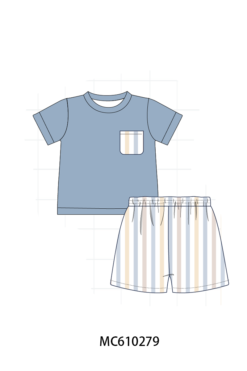 PO108 Blue stripe ruffle collection 2 - closing 10/26 - ETA march