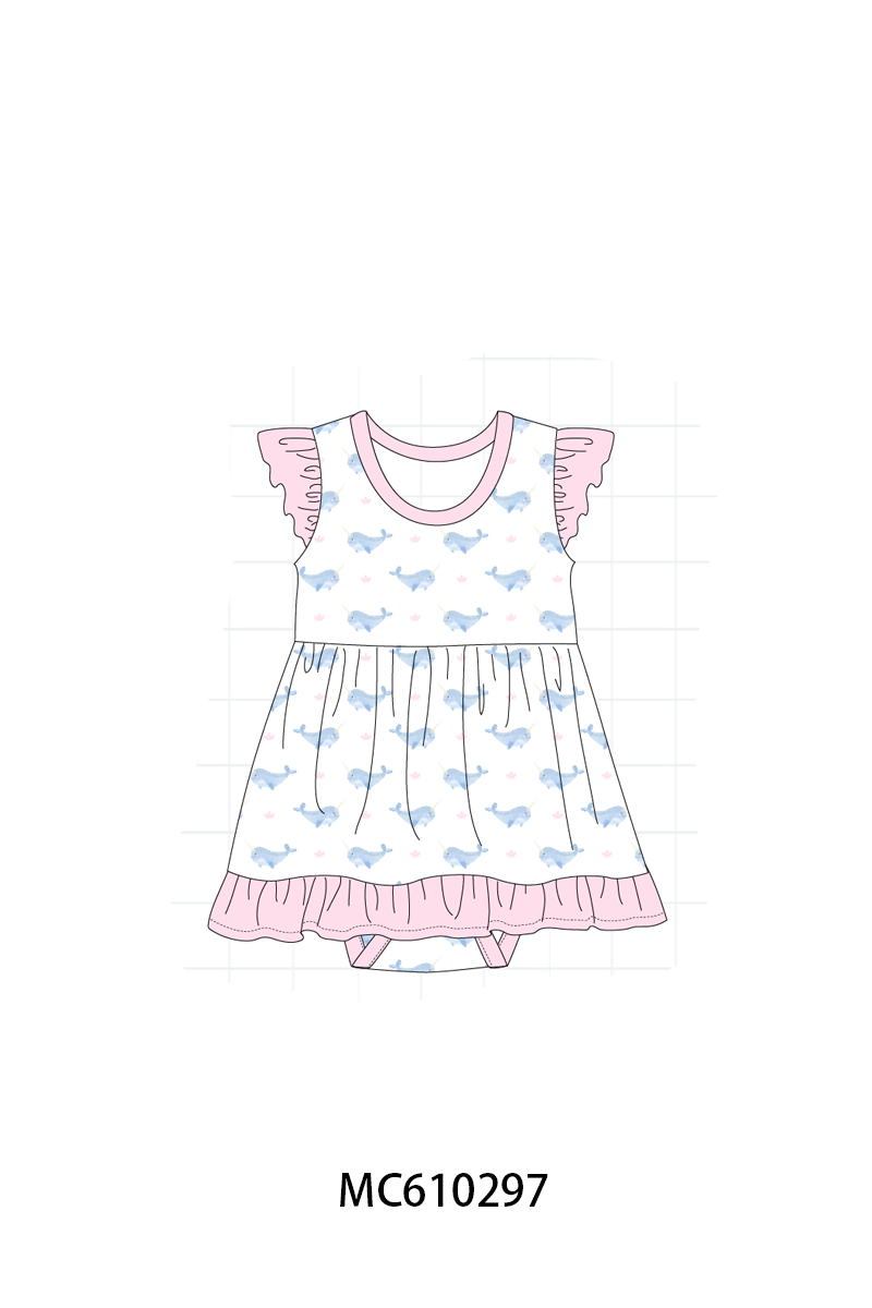 PO108 Narwhale print bamboo collection - closing 10/26 - ETA march