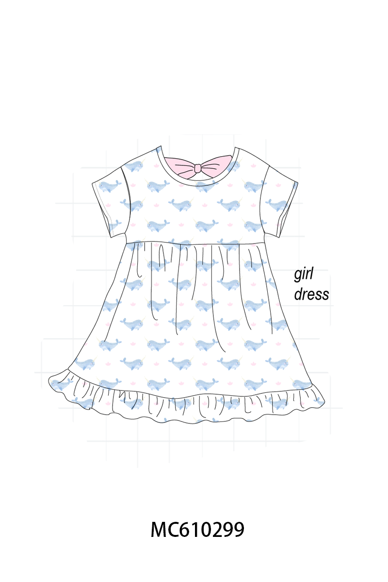PO108 Narwhale print bamboo collection - closing 10/26 - ETA march