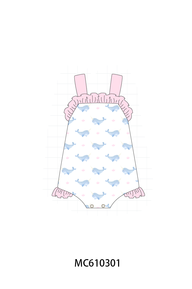 PO108 Pink&blue narwhale print collection - closing 10/26 - ETA march