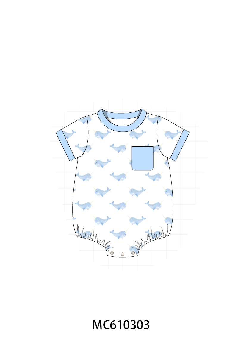 PO108 Pink&blue narwhale print collection - closing 10/26 - ETA march