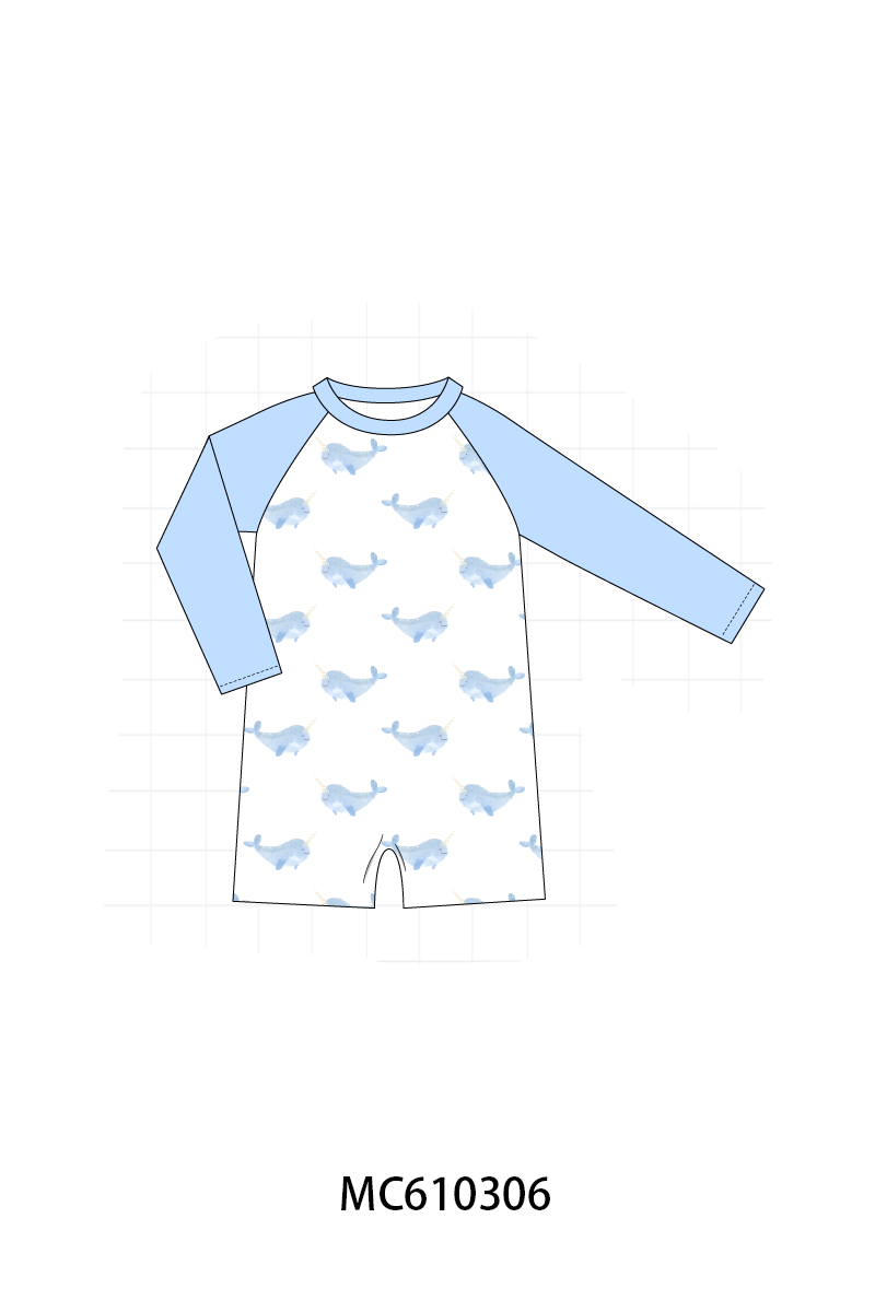 PO108 Pink&blue narwhale print collection - closing 10/26 - ETA march